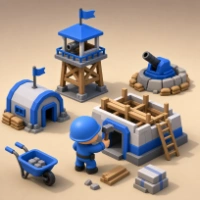 Blue Red Survival Battle